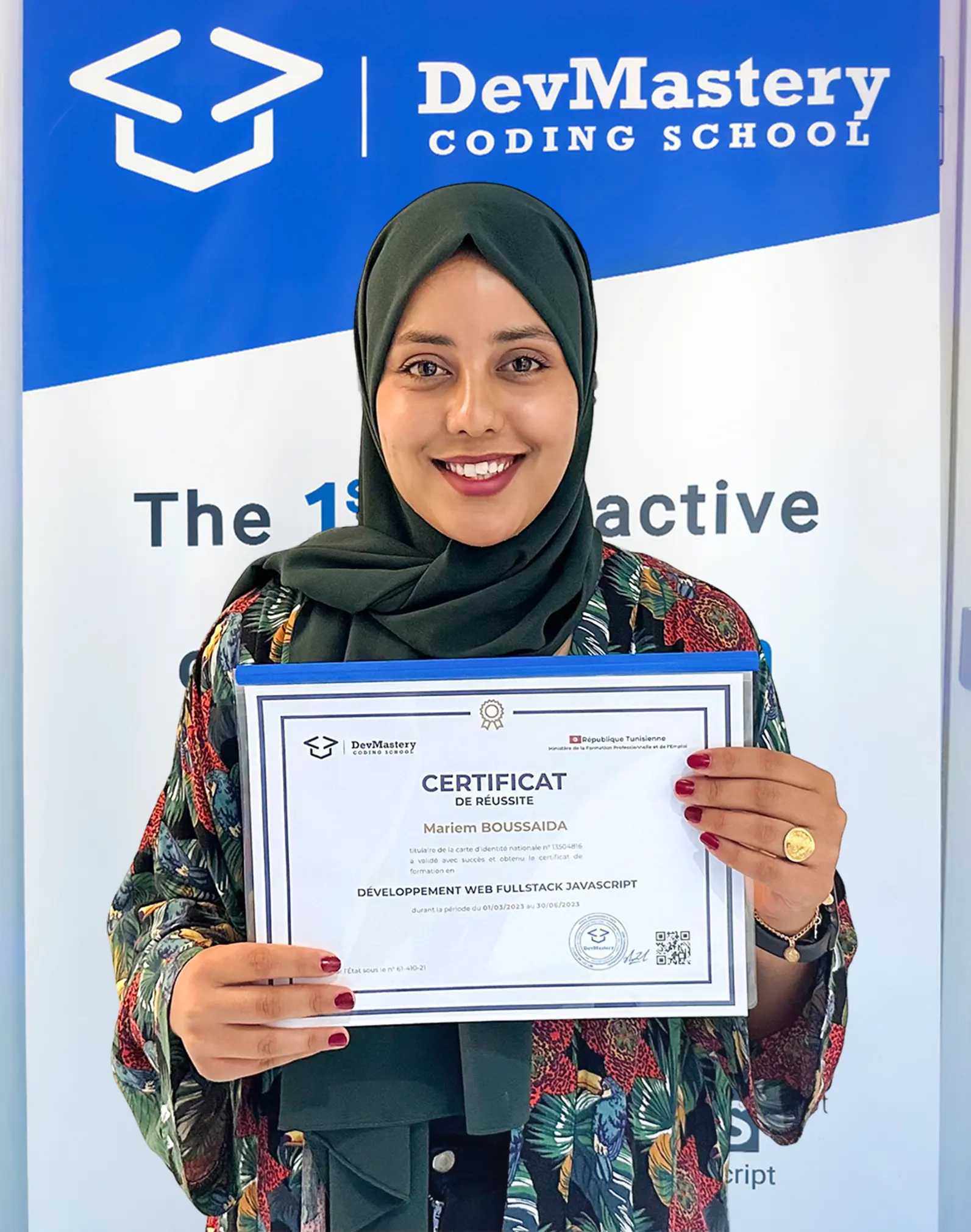 Mariem B. — DevMastery graduate